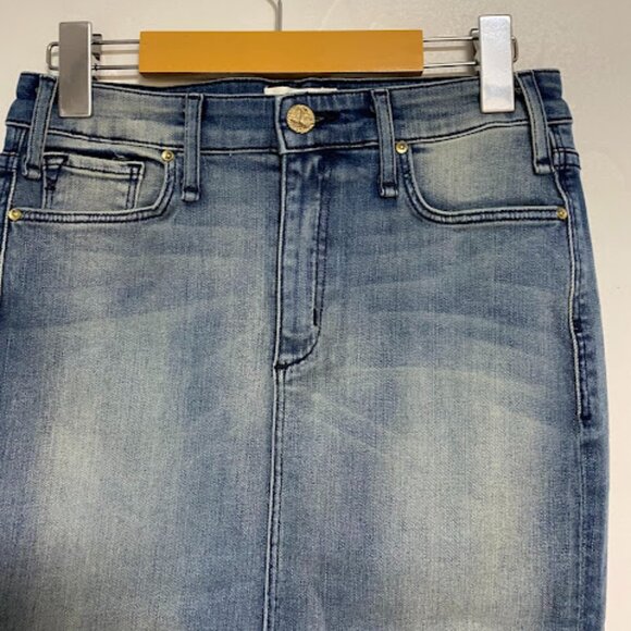 McGuire Denim Medium Light Blue Wash Women's Pencil Skirt Size 27 - Picture 4 of 11